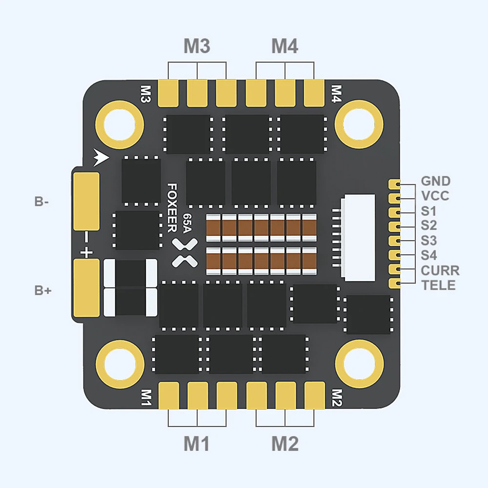 Foxeer Reaper F4 128K 65A 4-in-1 ESC detail image 5